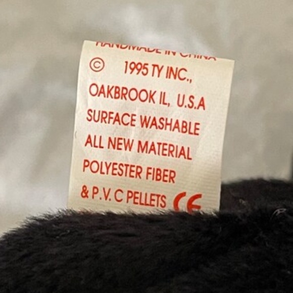STINKY | Vtg Ty Original Beanie Baby 1995 Stinky the Skunk - Picture 9 of 9